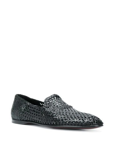 Shop Dolce & Gabbana Florio Slippers In Black