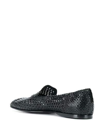 Shop Dolce & Gabbana Florio Slippers In Black