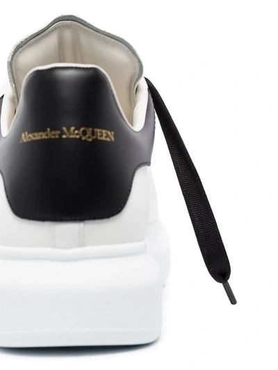 Alexander Mcqueen Alexander Mc Queen White And Blue Navy Oversized Sneakers In White