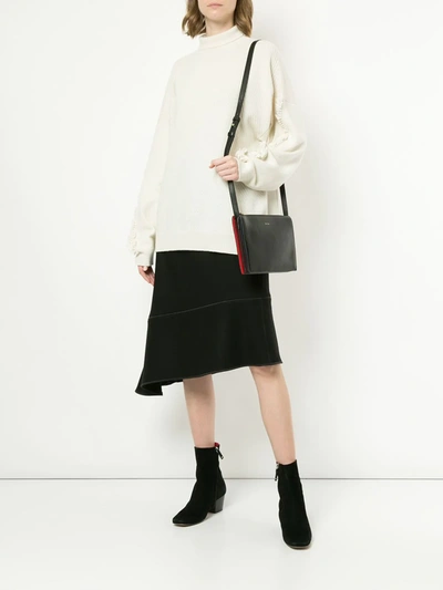 Barrie Troisieme Dimension Cashmere Turtleneck Pullover In White