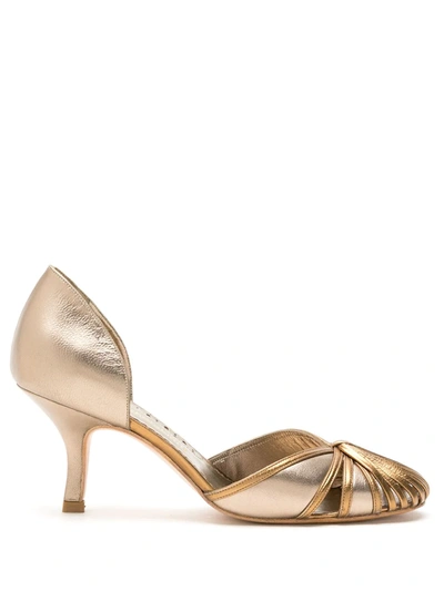 Shop Sarah Chofakian Sarah Leather Shoes In Gold