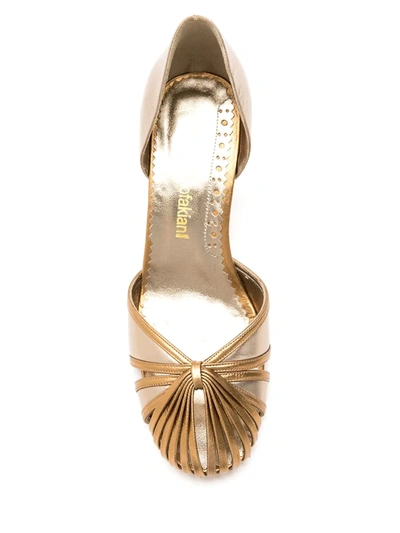 Shop Sarah Chofakian Sarah Leather Shoes In Gold