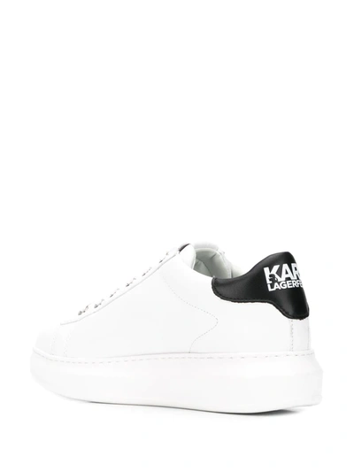 Shop Karl Lagerfeld Kapri Karl Ikonik Sneakers In White