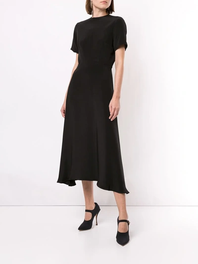 Macgraw Bow-fastened Midi Dress In Black