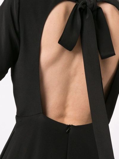 Macgraw Bow-fastened Midi Dress In Black