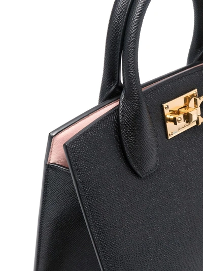 Shop Ferragamo The Studio Tote Bag In Schwarz