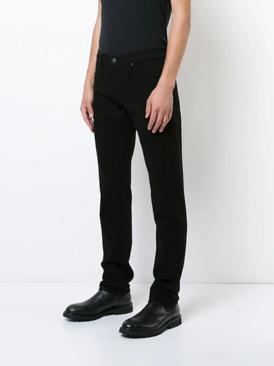 Shop Frame Slim-fit Jeans In Black