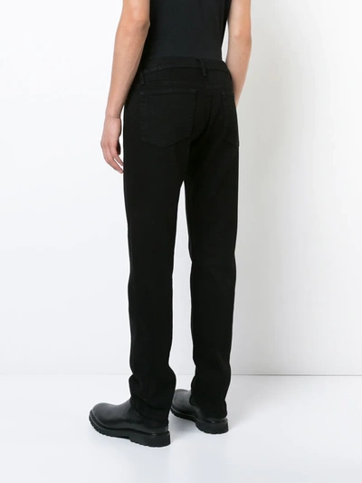 Shop Frame Slim-fit Jeans In Black