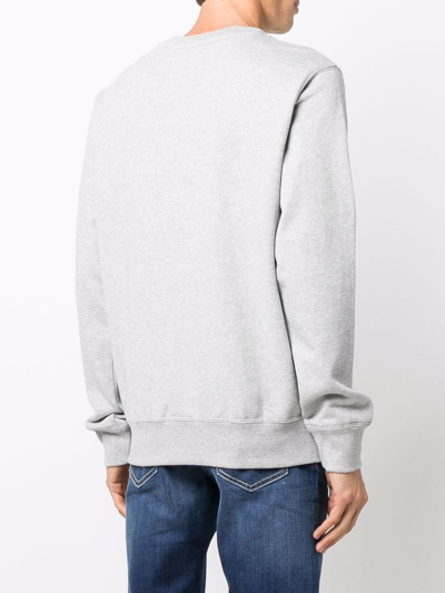 Shop Evisu Logo-printed Sweatshirt In Grey