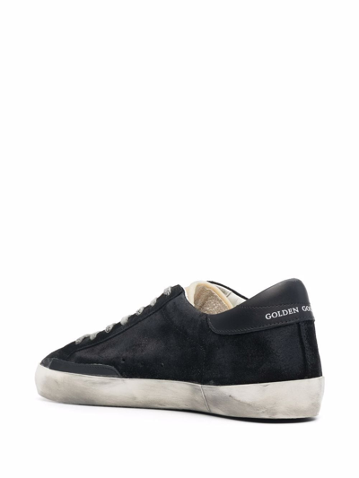 Golden Goose Super-star Low-top Sneakers In Schwarz
