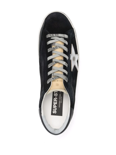 Golden Goose Super-star Low-top Sneakers In Schwarz