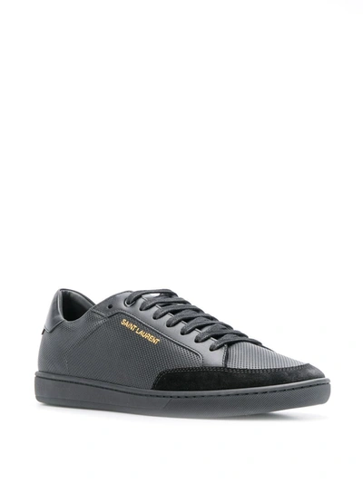 Shop Saint Laurent Court Classic Sl/10 Sneakers In Black