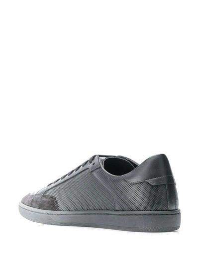 Shop Saint Laurent Court Classic Sl/10 Sneakers In Black