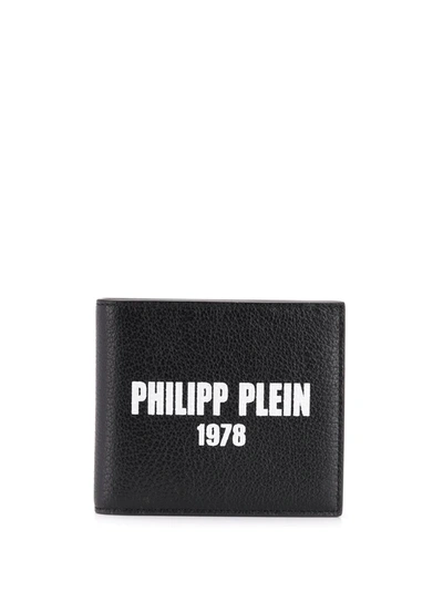 PHILIPP PLEIN FRENCH BI-FOLD WALLET - 黑色