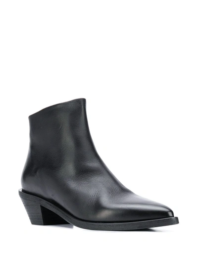 Marsèll 50mm Tapered Heel Boots In Black