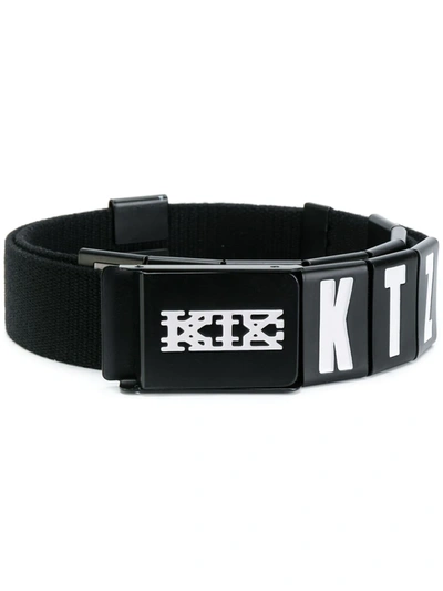 Shop Ktz Logo Block Belt In Black