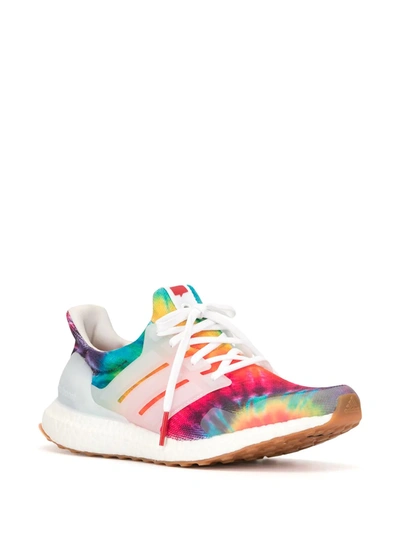 Shop Adidas Originals X Nice Kicks Ultra Boost "woodstock 50th Anniversary" Sneakers In Red