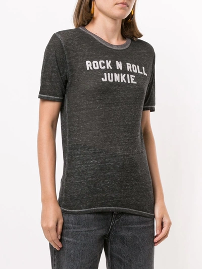 Shop R13 Rock N Roll Junkie T-shirt In Grey