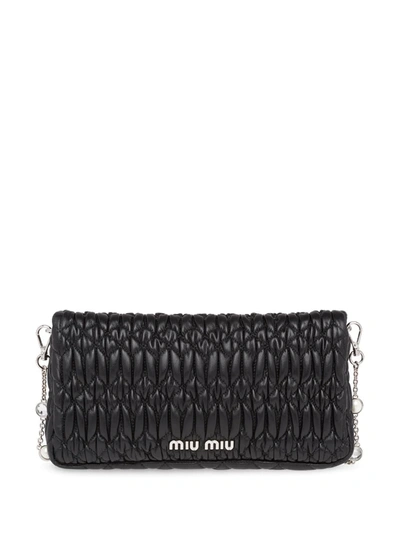 Miu Miu Miu Crystal Bag In Black