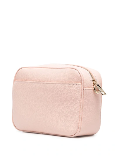 Shop Furla Real Pebbled Crossbody Bag In Pink