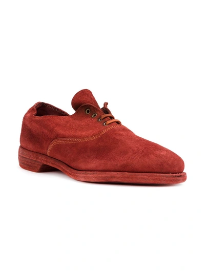 Shop Guidi Oxford Shoes In Red