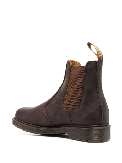 Shop Dr. Martens' Crazy Horse Ankle Boots In Brown