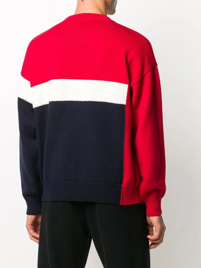 Shop Dsquared2 Logo Knit Sweater In Red
