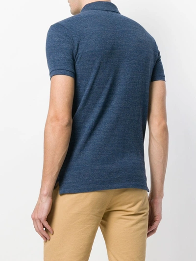 Polo Ralph Lauren Classics Mens Medium Blue Custom Fit Polo In Blue