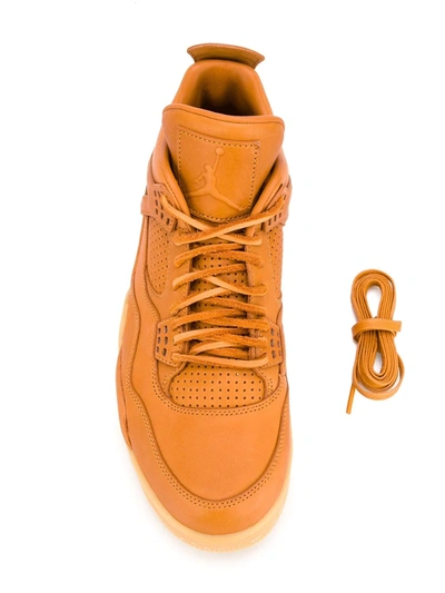 Nike Air Jordan 4 Retro Premium Sneakers In Yellow | ModeSens