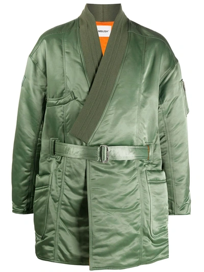 Shop Ambush Ma-1 Robe Jacket In Green