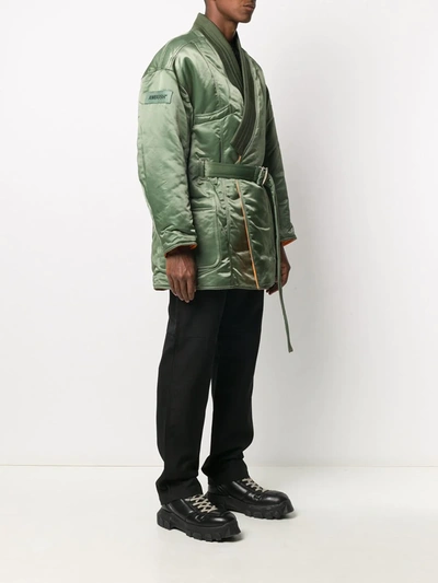 Shop Ambush Ma-1 Robe Jacket In Green