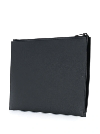 SAINT LAURENT 经典LOGO平板电脑包 - 黑色