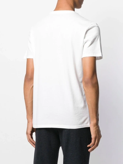 Majestic White Cotton Crew Neck T-shirt In White