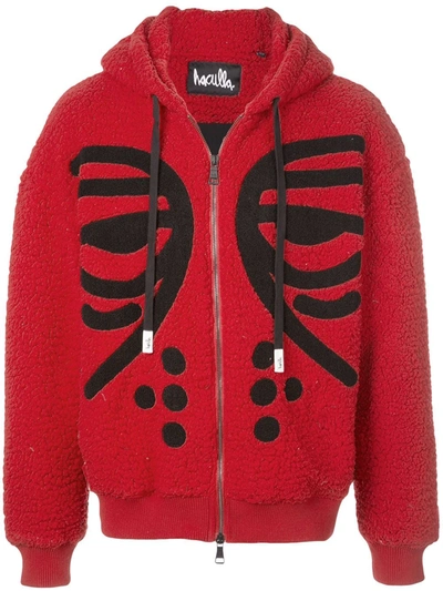 Haculla Masked Zipped Hoodie In Red