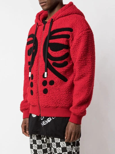 Haculla Masked Zipped Hoodie In Red