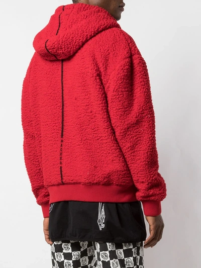 Haculla Masked Zipped Hoodie In Red