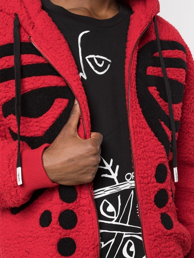 Haculla Masked Zipped Hoodie In Red