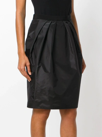 Shop Giambattista Valli Gathered Waist Skirt In Black