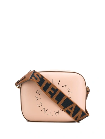 Shop Stella Mccartney Stella Logo Crossbody Bag In Pink