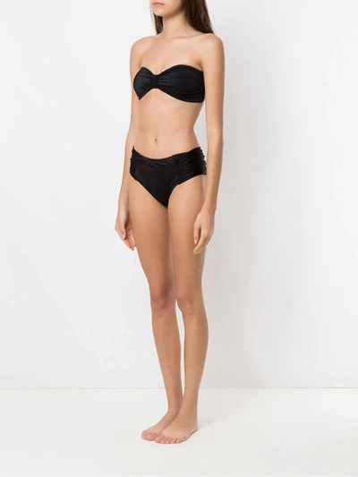 Brigitte Strapless Bikini Set In Black