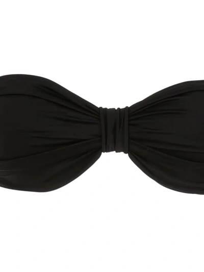 Brigitte Strapless Bikini Set In Black
