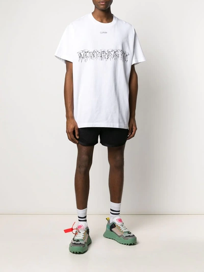 Shop Off-white Futura Atoms Print T-shirt In White