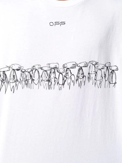 Shop Off-white Futura Atoms Print T-shirt In White