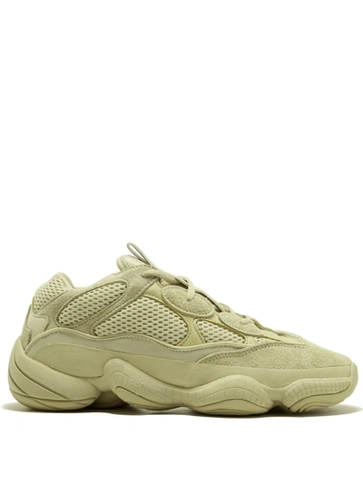 Shop Adidas Originals Yeezy 500 "super Moon Yellow" Sneakers In Neutrals