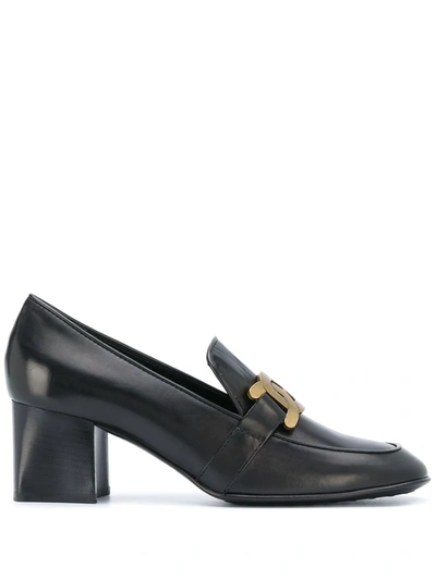 Shop Tod's Kate Chain-link Pumps In Black