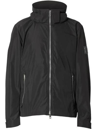 Shop Burberry Packaway Hood Shape-memory Taffeta Jacket In Black