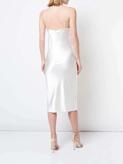 Shop Fleur Du Mal Cowl Neck Slip Dress In White