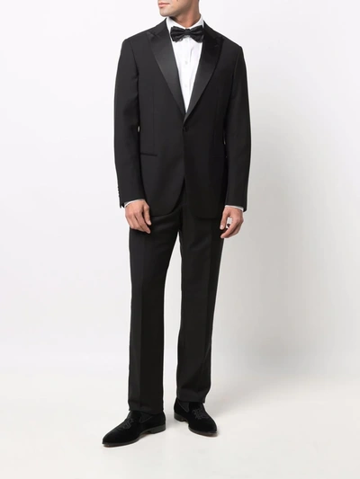 Giorgio Armani Single-breasted Tailored Dinner Suit In Black
