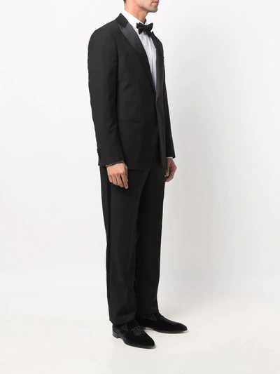 Giorgio Armani Single-breasted Tailored Dinner Suit In Black