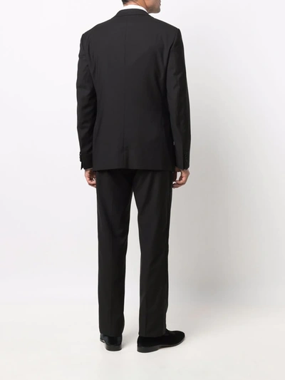 Shop Giorgio Armani Two-piece Silk Suit In Schwarz